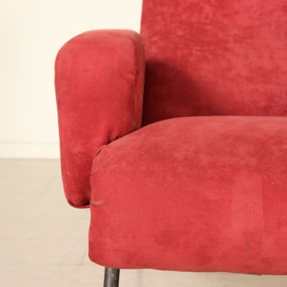 antigüedades modernas, antigüedades de diseño moderno, sillón, sillón de antigüedades modernas, sillón de antigüedades modernas, sillón italiano, sillón vintage, sillón de los años 50-60, sillón de diseño de los años 50-60, par de sillones.