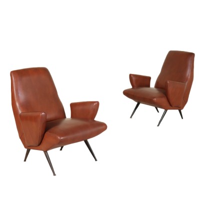 antigüedades modernas, antigüedades de diseño moderno, sillón, sillón de antigüedades modernas, sillón de antigüedades modernas, sillón italiano, sillón vintage, sillón de los años 50, sillón de diseño de los años 50, sillones Nino Zoncada.