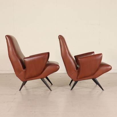 moderne Antiquitäten, moderne Design-Antiquitäten, Sessel, moderne Antiquitäten-Sessel, moderne Antiquitäten-Sessel, italienischer Sessel, Vintage-Sessel, 50er-Sessel, 50er-Design-Sessel, Nino Zoncada-Sessel.