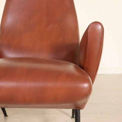 antigüedades modernas, antigüedades de diseño moderno, sillón, sillón de antigüedades modernas, sillón de antigüedades modernas, sillón italiano, sillón vintage, sillón de los años 50, sillón de diseño de los años 50, sillones Nino Zoncada.