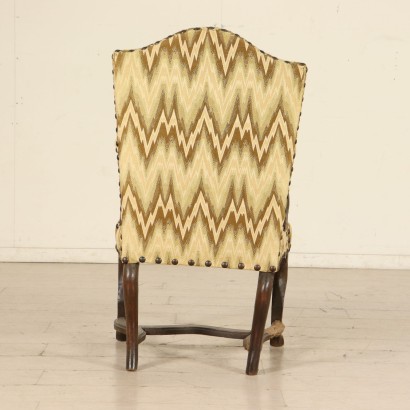 Fauteuil Piémontaise Noyer Italie Première moitié 1700