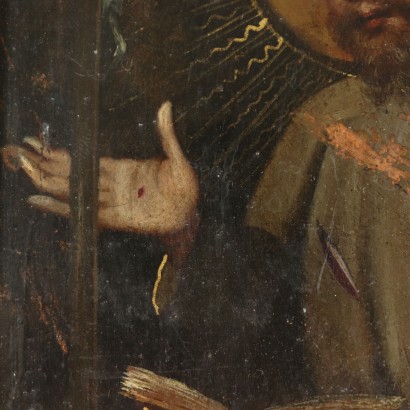 Saint-François dans l'adoration du Crucifix-détail