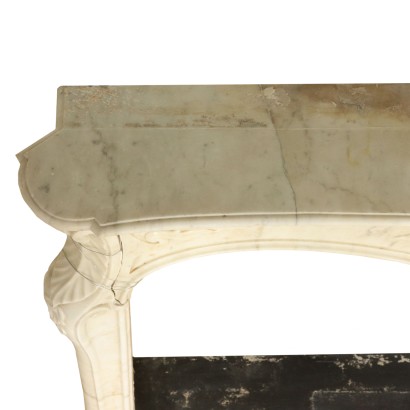 Mantelpiece Carrara Marble France Mid 18th Century