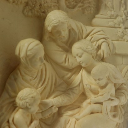 Sacra famiglia con Elisabetta e San Giovannino-particolare