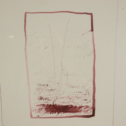 Dessin de Ugo La Pietra Art Contemporain Technique mixte 1963