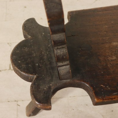 Set of Ten Stools Walnut Manufactured in Italy 17th Century