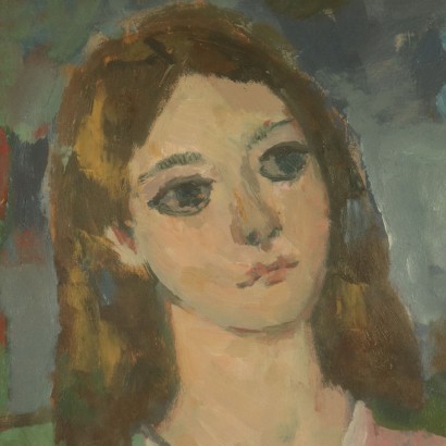 Portrait of a Female Savino Labò-particular