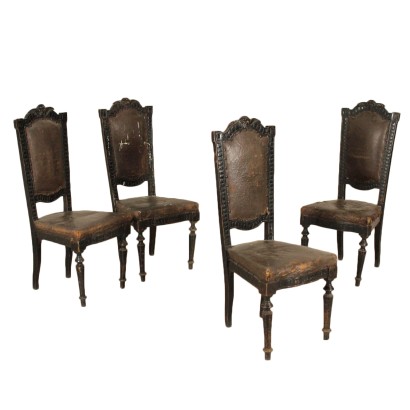 antiquariato, sedia, antiquariato sedie, sedia antica, sedia antica italiana, sedia di antiquariato, sedia neoclassica, sedia del 900, gruppo di quattro sedie.