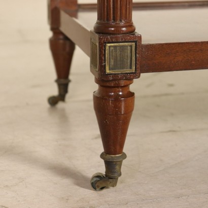 Coffee Table with Rolling Shutter Northern Europe Early 1800s