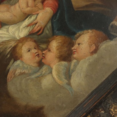 Heilige familie und Engel-detail