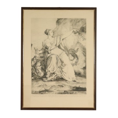 Arte Ottocento-Acquaforte di Luigi Sabatelli