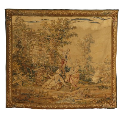 Aubusson Tapestry 'Grape harvest' 19th Century