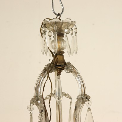 Maria Theresa 3 Arm Glass Chandelier Italy Early 20th Century