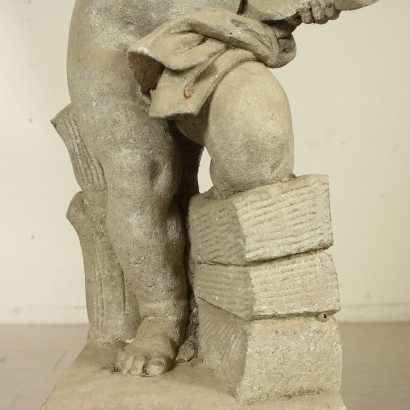 Statue Putto Pierre Italie Fin '800 - Debut '900