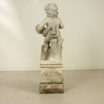 Statue Putto Pierre Italie Fin '800 - Debut '900