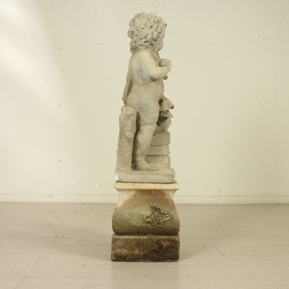 Statue Putto Pierre Italie Fin '800 - Debut '900