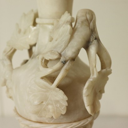 Vase en Albâtre à base Circulaire Italie Première moitié '900
