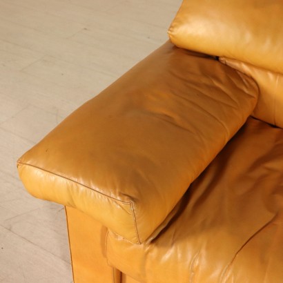 Fauteuil Afra et Tobia Scarpa Mousse Cuir Vintage Italie Années 70