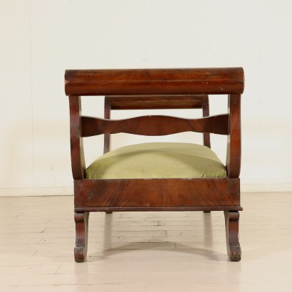 Boat-Shaped Mahogany Wall Bench Italy First Half 18th Century