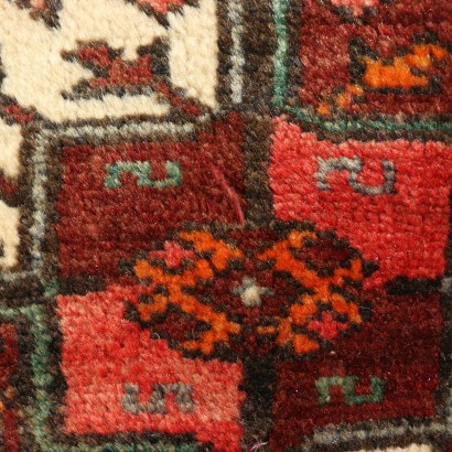 Wool Bukara Carpet Turkmenistan 1940s-1950s Big Knot Handmade