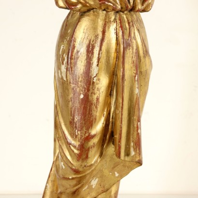 Carved and Gilded Wooden Sculpture Italy Early 20th Century