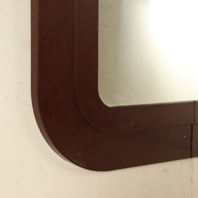 Kartell Wall Mirror with Plastic Frame Vintage Italy 1960s-1970s