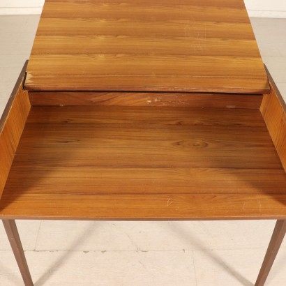 Desk with Openable and Reclining Top Rosewood Formica Italy 1960s