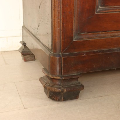 Large Walnut Bookcase Italy Mid 19th Century