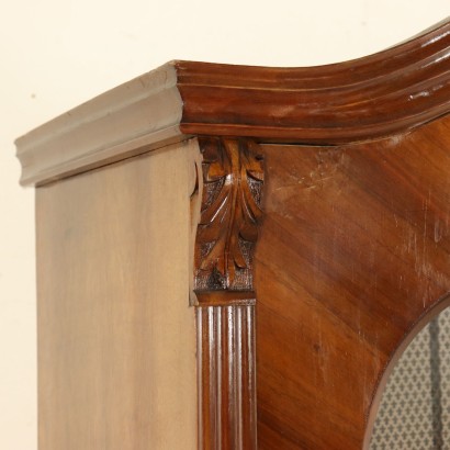 Walnut Bookcase-Showcase Late 19th Century- Early 20th Century