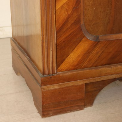 Walnut Bookcase-Showcase Late 19th Century- Early 20th Century