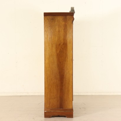 Walnut Bookcase-Showcase Late 19th Century- Early 20th Century