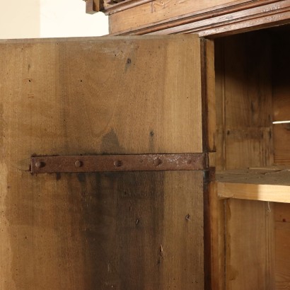 Large Walnut Cupboard Center of Italy First Half of 17th Century