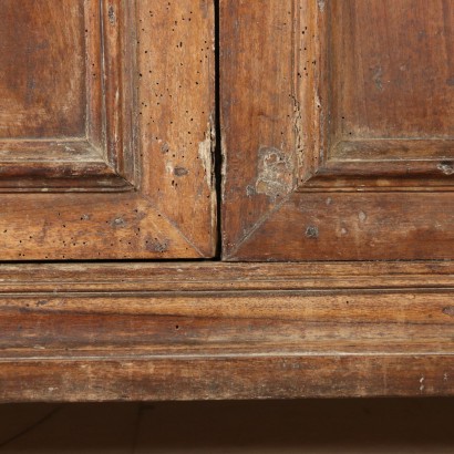 Large Walnut Cupboard Center of Italy First Half of 17th Century