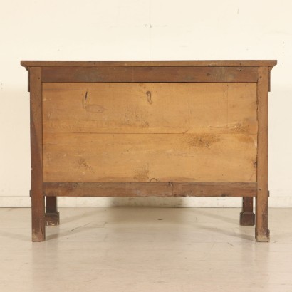 Elegant Empire Walnut Chest of Drawers Italy Early 19th Century