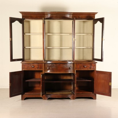Large Double Body Bookcase England Early 20th Century