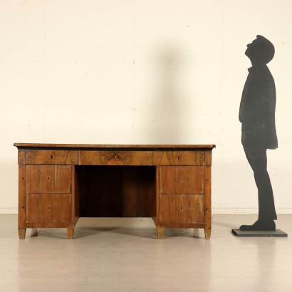 Bureau Directoire Erable Ronce de Noyer Italie Fin '700- Début '800