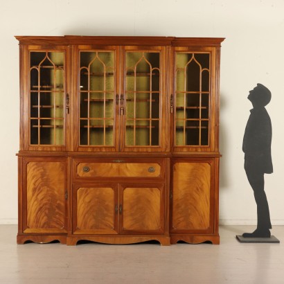 Large Double Body Bookcase England Mid 20th Century