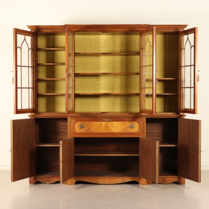 Large Double Body Bookcase England Mid 20th Century