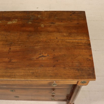 Empire Walnut Chest of Drawers Italy Early 19th Century