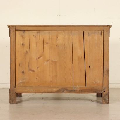 Empire Walnut Chest of Drawers Italy Early 19th Century