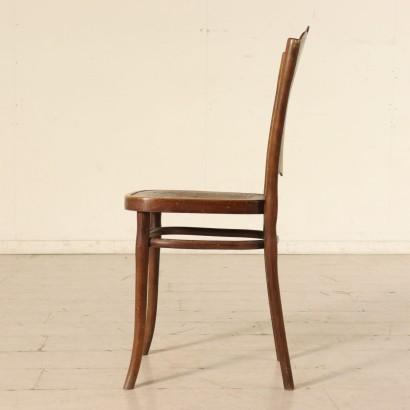 Group of 4 Beech Thonet Chairs Austria First Half 20th Century