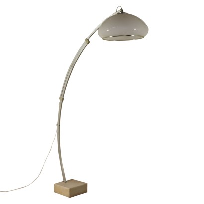 Lampadaire Aluminium Méthacrylate Marbre Italie Années 60-70