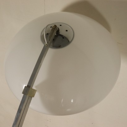 Lampadaire Aluminium Méthacrylate Marbre Italie Années 60-70