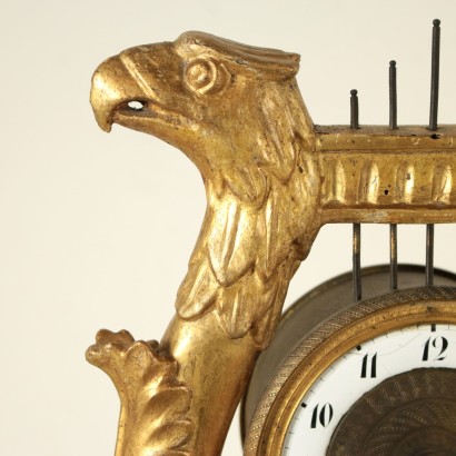 antiquité, horloge, horloge ancienne, horloge ancienne, horloge italienne ancienne, horloge ancienne, horloge néoclassique, horloge XIXe siècle, horloge grand-père, horloge murale, horloge lyre Empire.