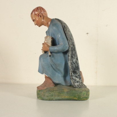 Large Nativity Gypsum Statue Antiques Early 1900s