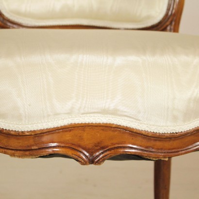 Set of Three Armchairs Manufactured in Genoa Mid 1700s