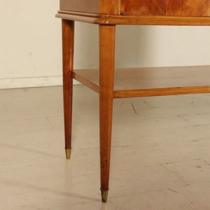 Living Room Cabinet Cherry Veneer Vintage Italy 1950s