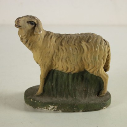 Nativity Statues Sheep Gypsum Italy First Half of 1900s