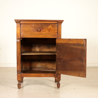 Antique Walnut Nightstand Italy First Half of 1800s