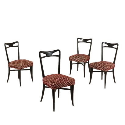 Set of Chairs in the style of Osvaldo Borsani Vintage Italy 1950s